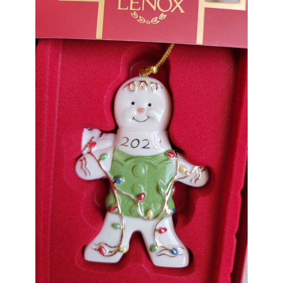 Lenox gingerbread ornament xmas cookie string light - Picture 3 of 5